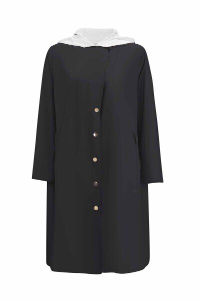 Miss Dalida Hafif Yumoş Mont BLACK - 6