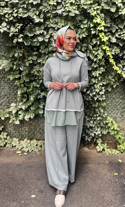 Miss Dalida Kapüşonlu Triko Tunik ÇAĞLA - 3