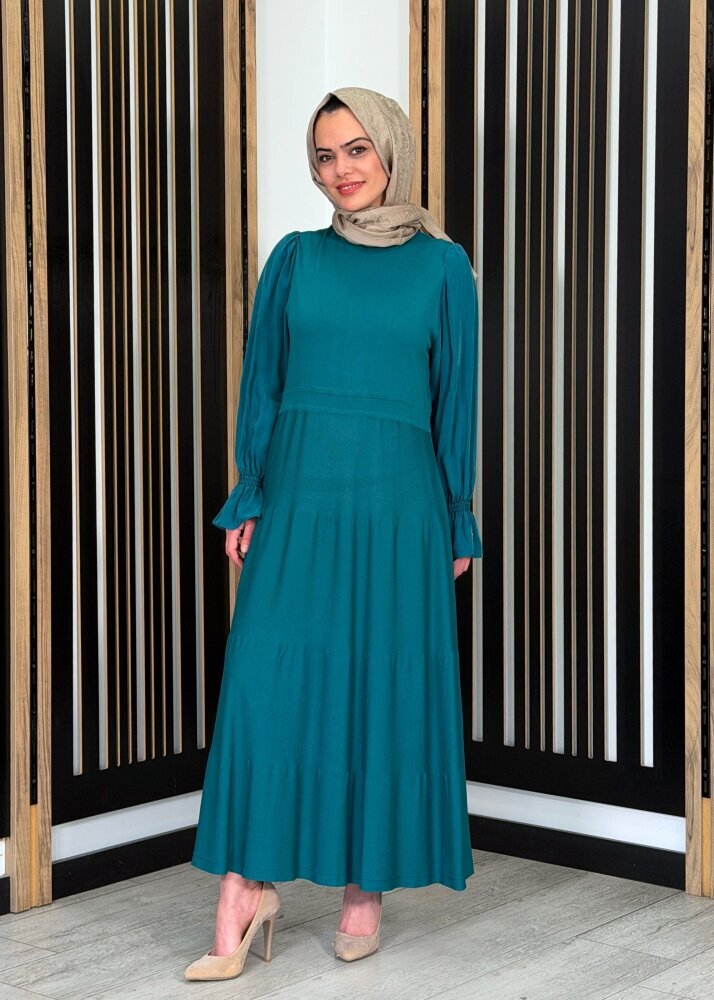 Miss Dalida Kolları Cupro Triko Elbise North Sea 