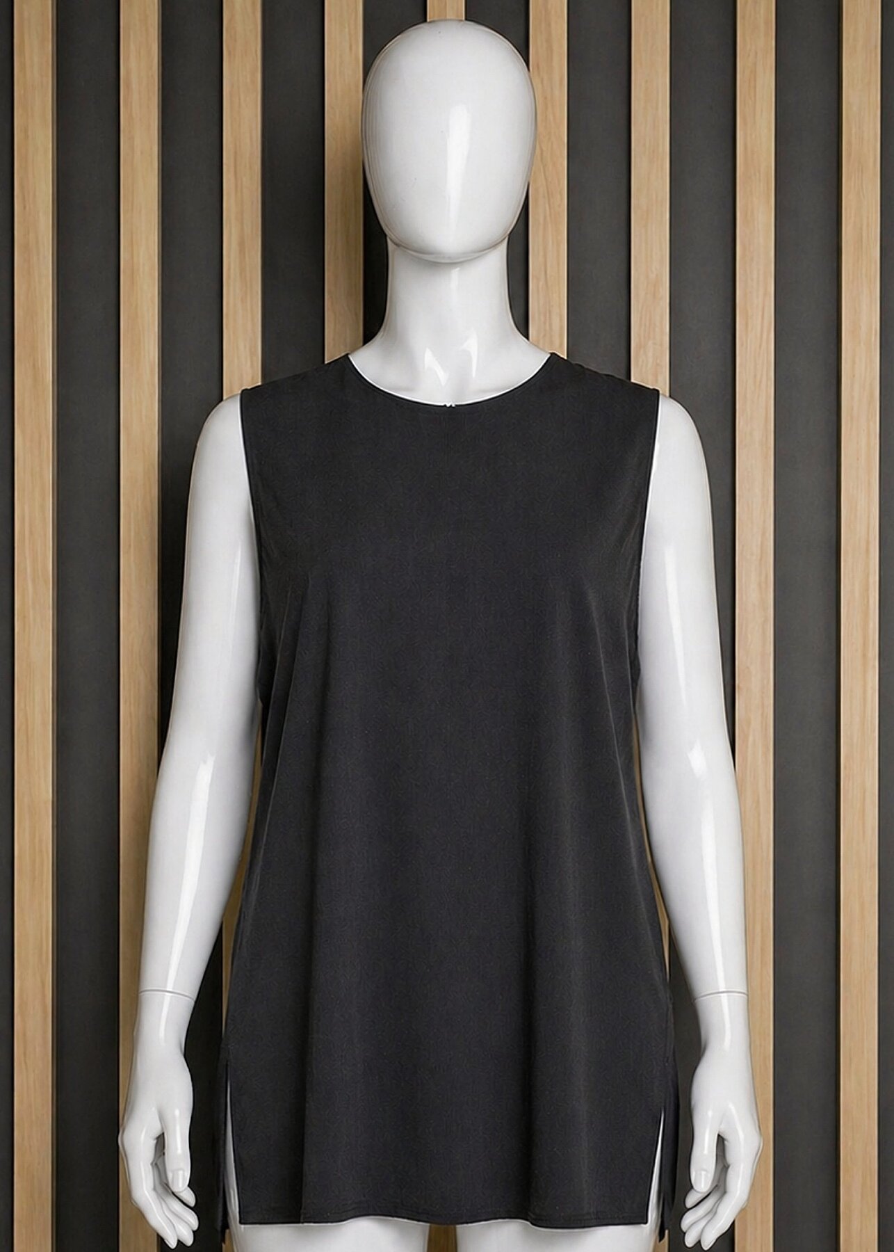 Miss Dalida Kolsuz Cupro Tunik BLACK - 3