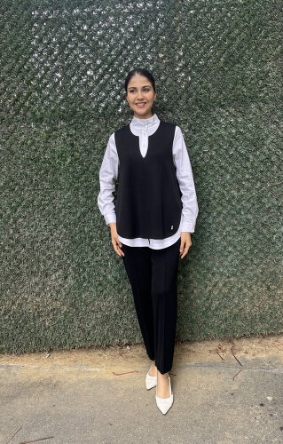 Miss Dalida Kolsuz Triko Tunik BLACK 