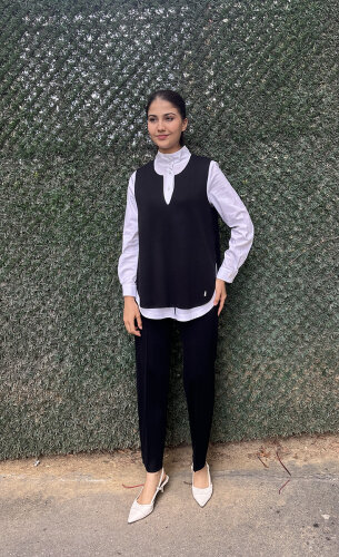 Miss Dalida Kolsuz Triko Tunik BLACK - 2