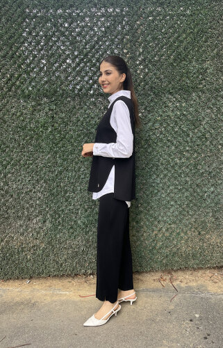 Miss Dalida Kolsuz Triko Tunik BLACK - 3