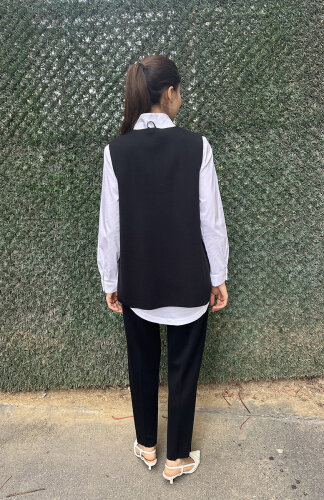 Miss Dalida Kolsuz Triko Tunik BLACK - 4