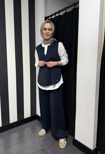 Miss Dalida Kolsuz Triko Tunik Oası/Dark Navy