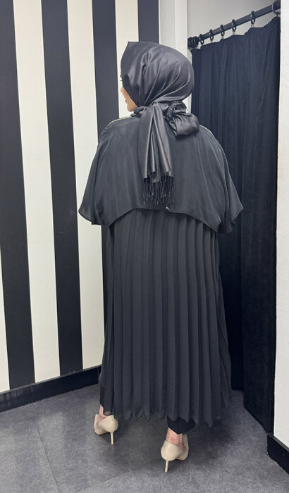 Miss Dalida Omuzu Fermuar Detaylı Ceket BLACK - 4