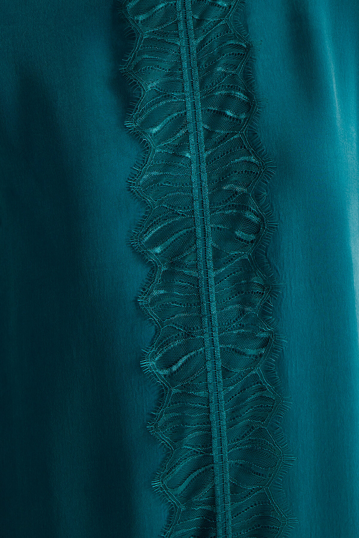 Miss Dalida Önü Dantelli Cupro Elbise North Sea - 3