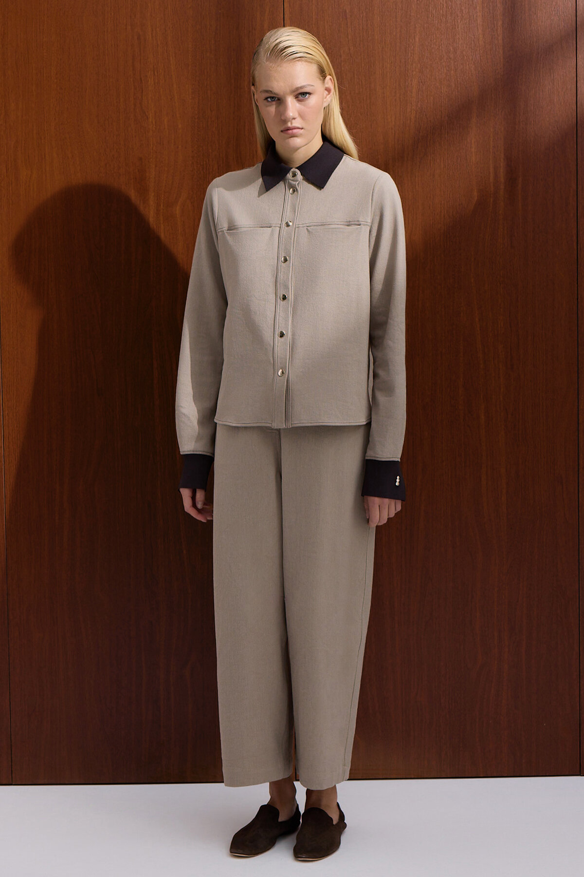 Miss Dalida Rahat Kesim Basic Pantolon Stone - 1