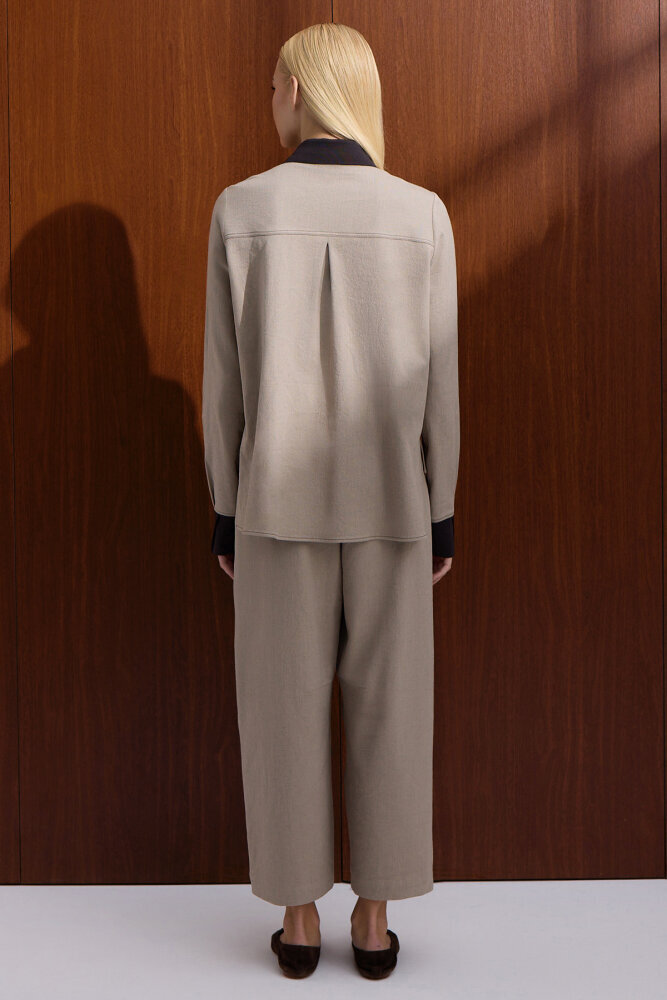 Miss Dalida Rahat Kesim Basic Pantolon Stone - 3