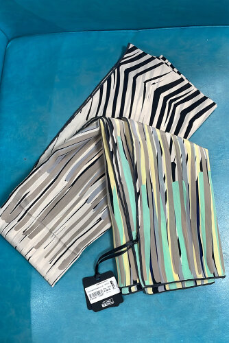 Miss Dalida Renkli İnce Fırça Desenli Şal BEİGE - 3