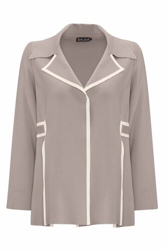 Miss Dalida Şerit Çizgili Ceket MİNK 