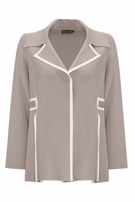 Miss Dalida Şerit Çizgili Ceket MİNK - 1