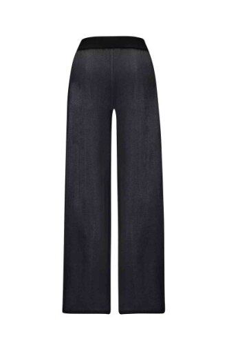 Miss Dalida Touch Me Doku Desenli Bol Paça Pantolon BLACK - 2