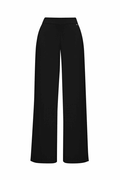 Miss Dalida Touche Me Bol Paça Triko Pantolon BLACK - 2