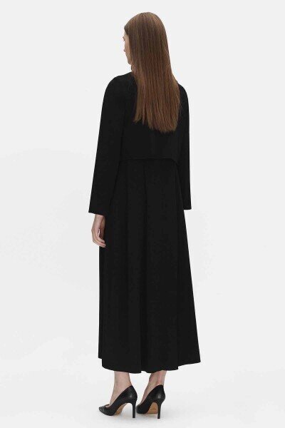 Miss Dalida Triko Elbise Ceket Takım BLACK - 4