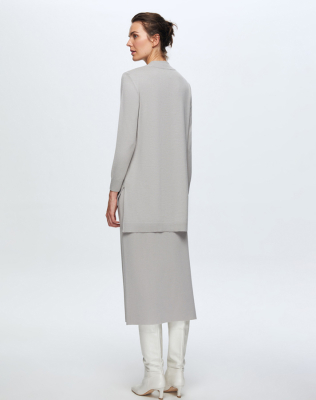 Miss Dalida Triko Kalem Etek Villa-Grey 