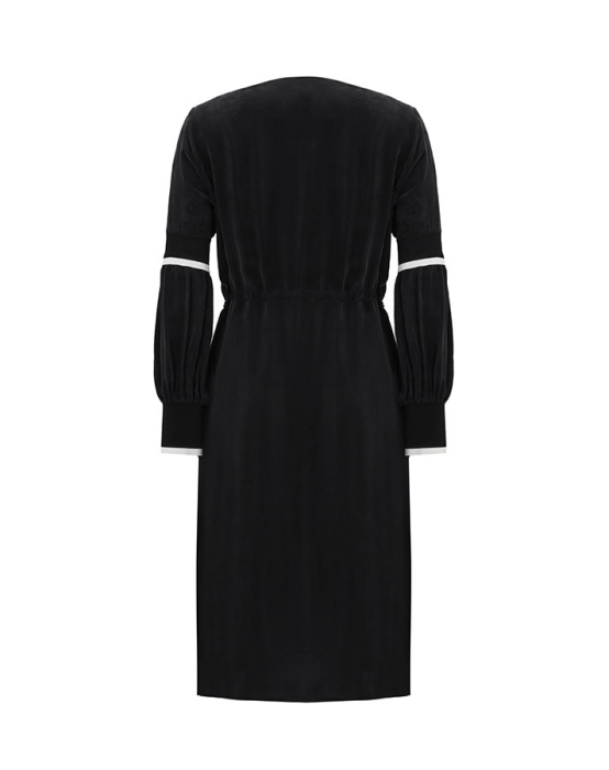 Miss Dalida Triko Tiktaklı Cupra Ceket BLACK - 5