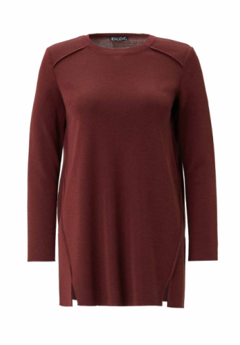 Miss Dalida Uzun Kollu Basic Triko Tunik TOGA-BORDO