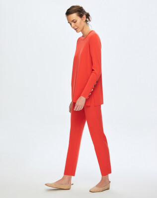 Miss Dalida Uzun Kollu Basic Tunik Aspo/Coral - 2