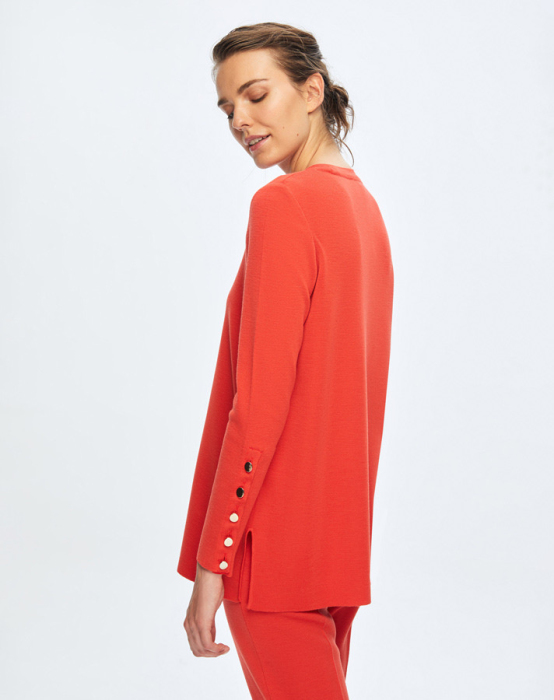 Miss Dalida Uzun Kollu Basic Tunik Aspo/Coral - 3