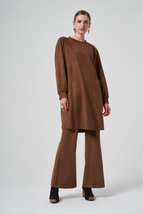 MissWhence Cepleri Fermuarlı Tunik TABA - 1
