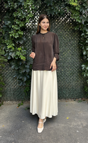 MissWhence Cupra Tunik KAHVE - 3