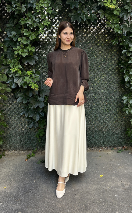 MissWhence Cupra Tunik KAHVE - 3