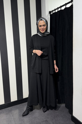 MissDalida Cepli Triko Etek BLACK - 5