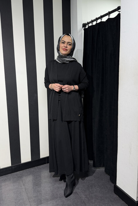 MissDalida Cepli Triko Etek BLACK - 4