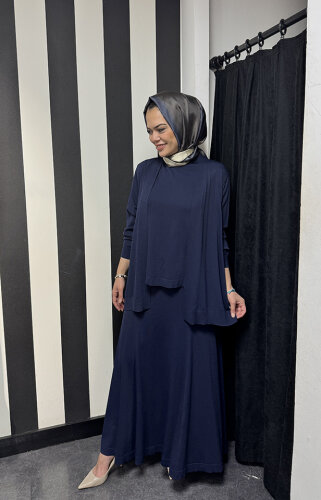 MissDalida Cepli Triko Etek Navy Blue - 2