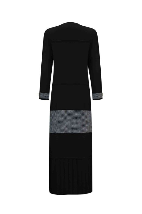 MissDalida V Yaka Triko Elbise BLACK - 2