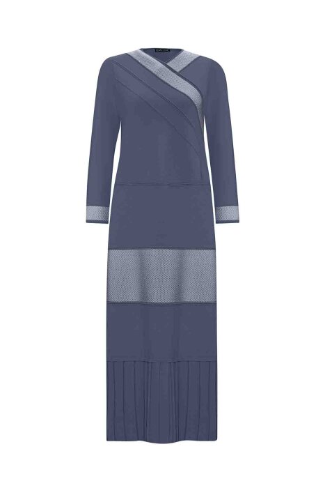 MissDalida V Yaka Triko Elbise Bullet - 5