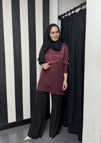 MissWhence Bol Paça Kot Pantolon SİYAH - 3