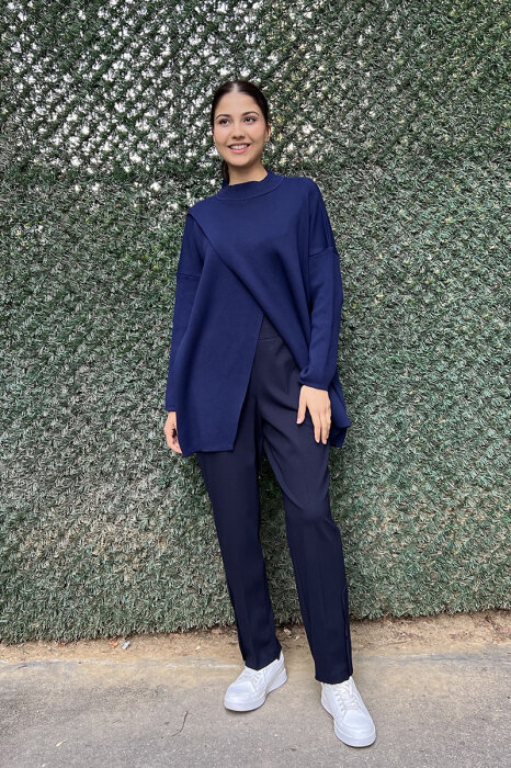 MissWhence Cigarette Pantolon LACİVERT - 1