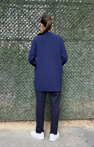 MissWhence Cigarette Pantolon LACİVERT - 4