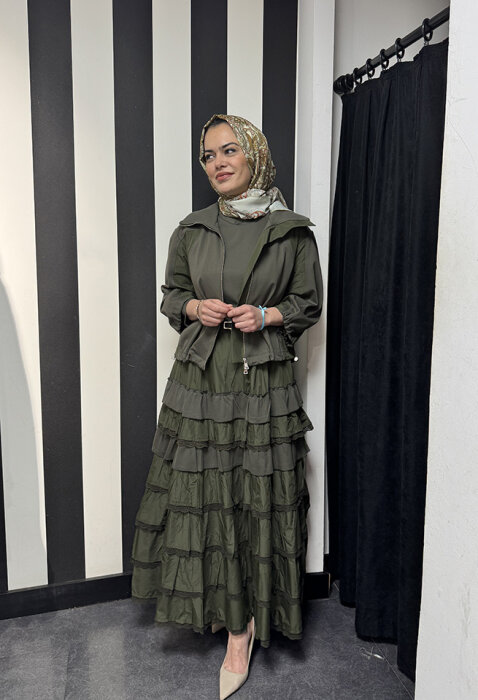 MissWhence İkili Elbise HAKİ - 1