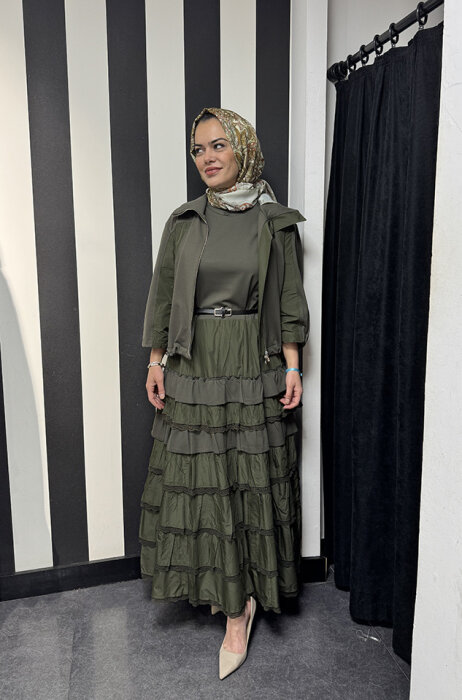 MissWhence İkili Elbise HAKİ - 3