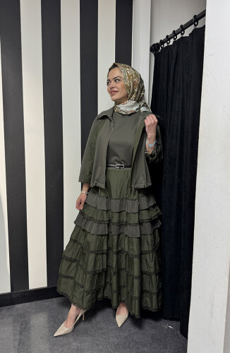 MissWhence İkili Elbise HAKİ - 4