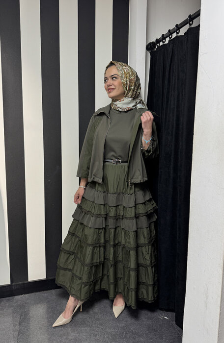 MissWhence İkili Elbise HAKİ - 4