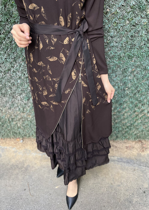 MissWhence İkili Elbise KAHVE - 9