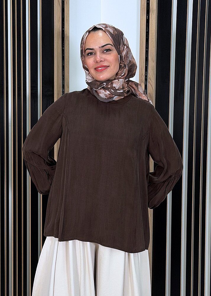 MissWhence İpek Tunik KAHVE