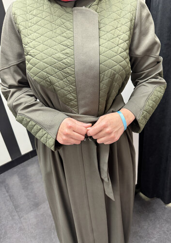 MissWhence Kapitone Detaylı  Pardesü HAKİ - 4