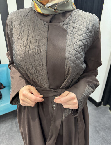 MissWhence Kapitone Detaylı  Pardesü KAHVE - 4