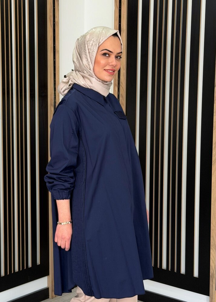 MissWhence Kemerli Gömlek LACİVERT - 3