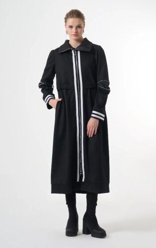 MissWhence Kolları Fermuarlı Kap SİYAH - 1