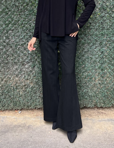 MissWhence Nubuk Pantolon SİYAH - 1