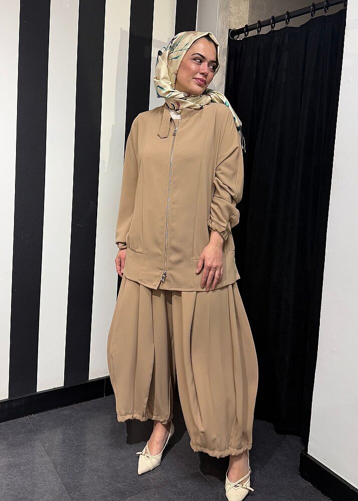 MissWhence Şalvar Takım CAMEL - 4