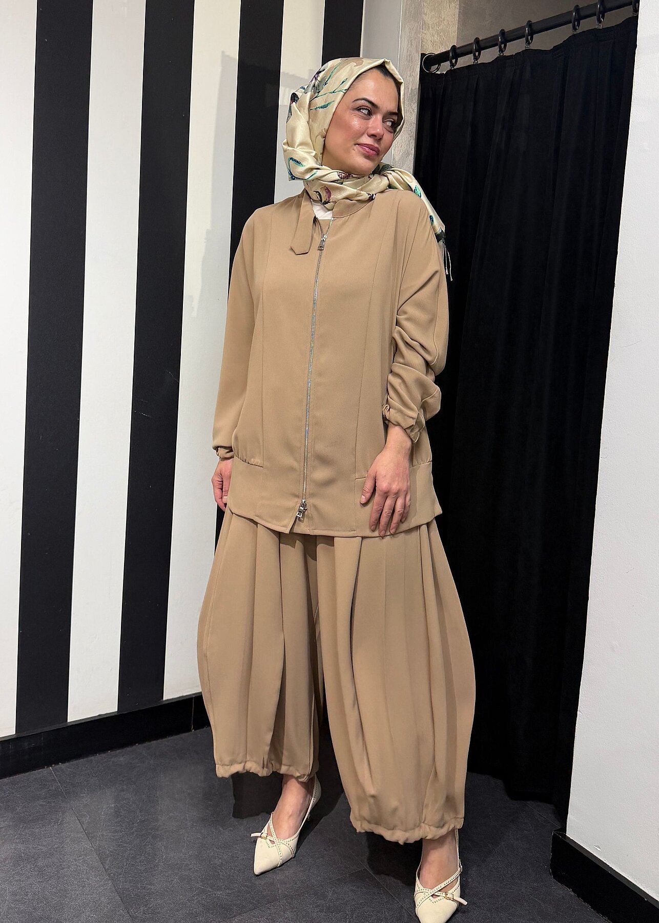 MissWhence Şalvar Takım CAMEL - 4