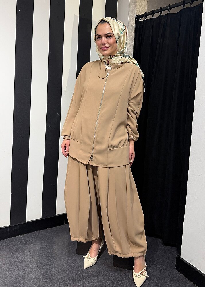 MissWhence Şalvar Takım CAMEL - 5
