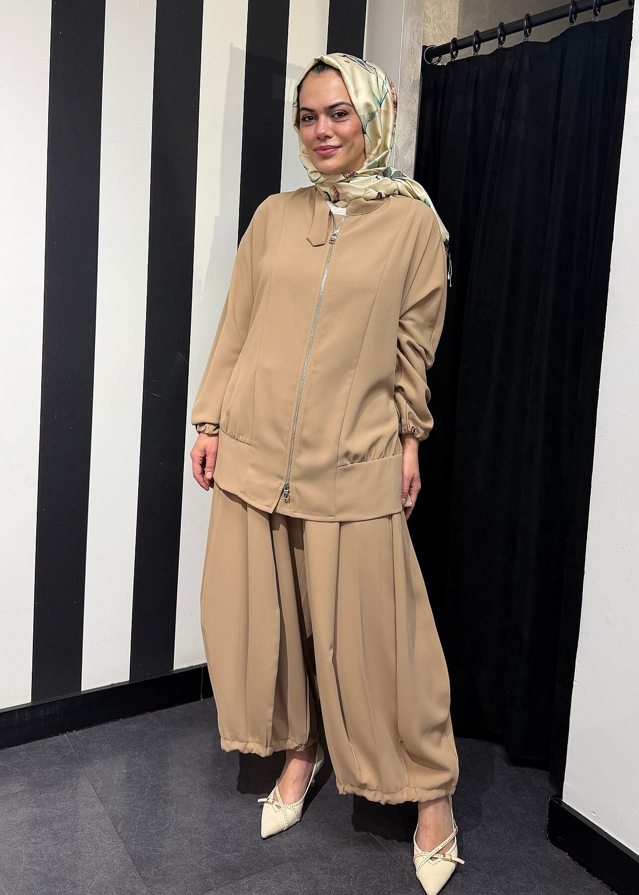 MissWhence Şalvar Takım CAMEL - 5